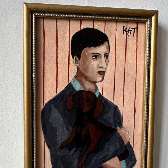 Peinture L'Homme au Petit Chien – Image 2