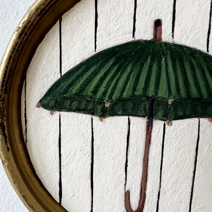 Peinture Le Parapluie Anglais Vert Ouvert – Image 4