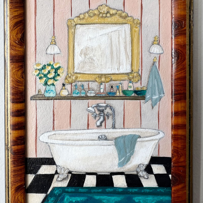 Peinture La Baignoire et le Tapis Bleu – Image 4